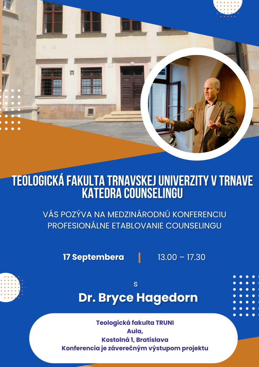 Slovenský plagát medzinárodnej konferencie Profesionálne etablovanie counselingu