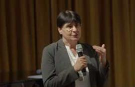 Renáta Jamborová počas záverečného workshopu konferencie Vidieť neviditeľných