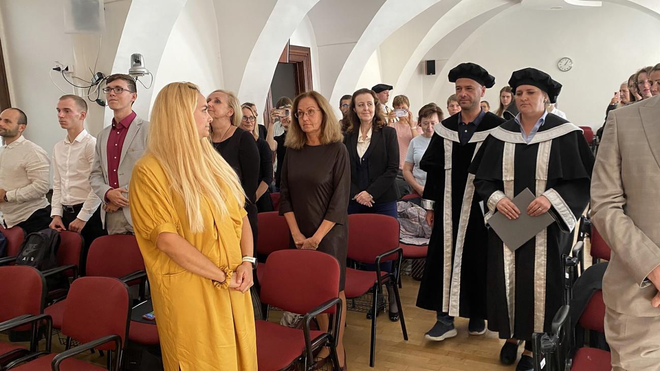 Účastníci slávnostnej imatrikulácie.