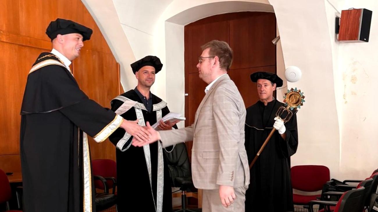 Slávnostné prijatie študenta do akademickej obce.