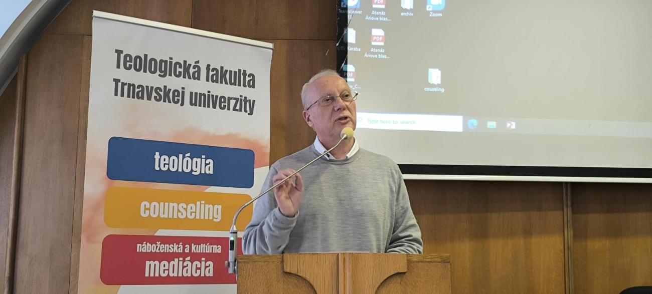 Odborný príspevok počas konferencie o Nicejskom koncile